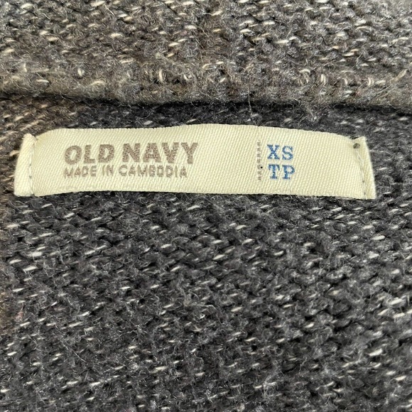 Old Navy Draped Open Front Gray Knit Cardigan Sweater XS Comfortable Cozy - Picture 5 of 8